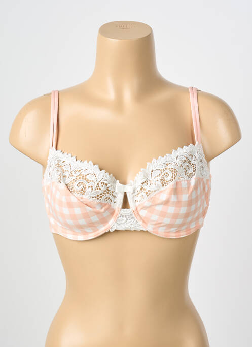 Soutien-gorge effet matière satinée haut soutien-gorge emboitant orange MARIE JO femme