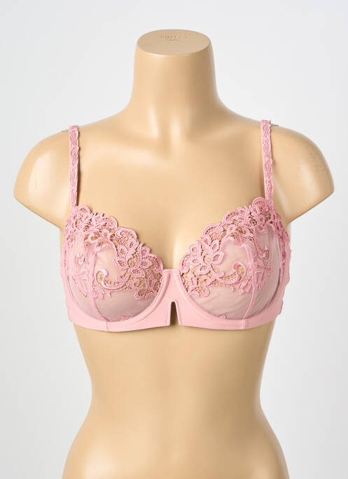 Soutien-gorge légère et transparente haut soutien-gorge emboitant rose SIMONE PERELE femme