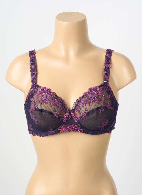Soutien-gorge légère et transparente haut soutien-gorge emboitant violet LISE CHARMEL femme