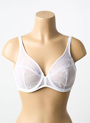 Soutien-gorge légère et transparente haut soutien-gorge emboitant blanc SIMONE PERELE femme
