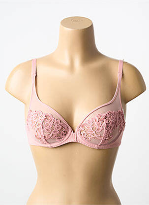 Soutien-gorge légère et transparente haut soutien-gorge emboitant rose SIMONE PERELE femme
