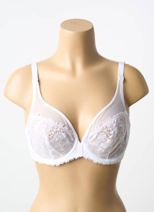 Soutien-gorge broderie haut soutien-gorge emboitant blanc SIMONE PERELE femme