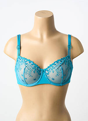 Soutien-gorge légère et transparente haut soutien-gorge emboitant bleu SIMONE PERELE femme