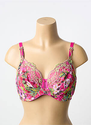 Soutien-gorge légère et transparente haut soutien-gorge emboitant rose LISE CHARMEL femme