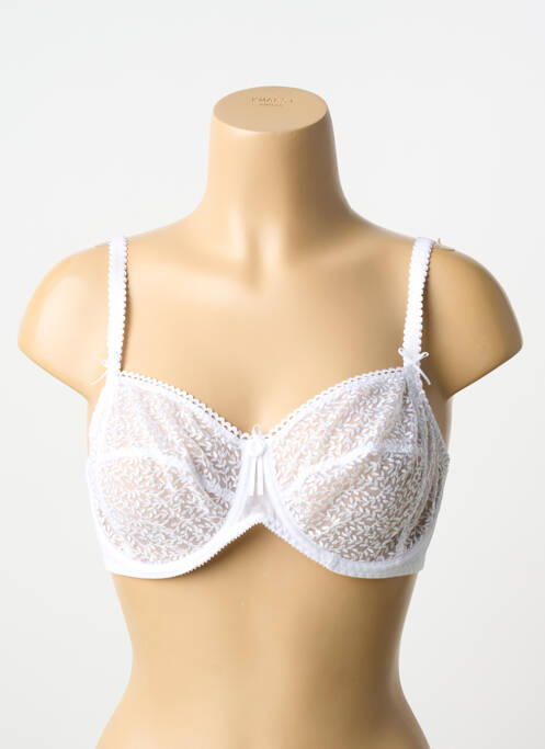 Soutien-gorge légère et transparente haut soutien-gorge emboitant blanc EMPREINTE femme