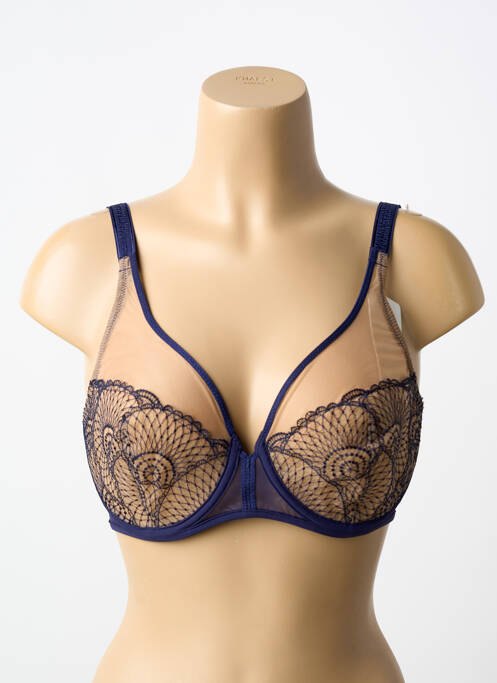 Soutien-gorge légère et transparente haut soutien-gorge emboitant bleu SIMONE PERELE femme