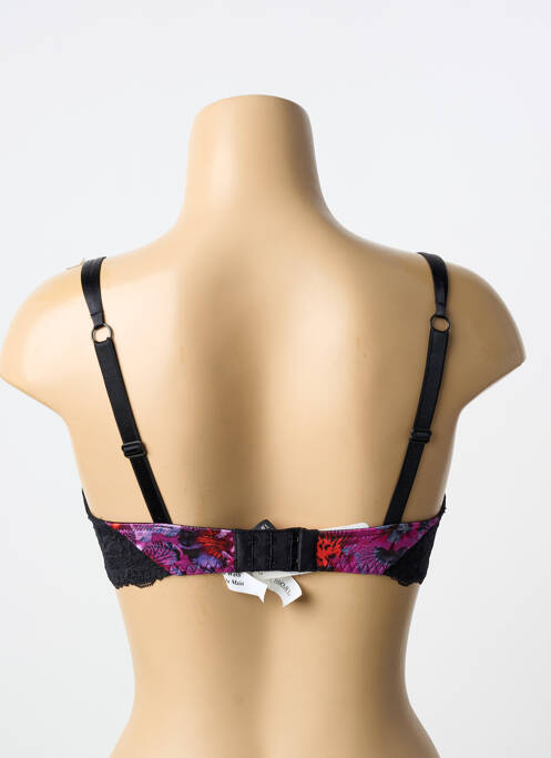 Soutien-gorge effet matière satinée haut soutien-gorge emboitant noir LISE CHARMEL femme