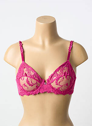 Soutien-gorge légère et transparente haut soutien-gorge emboitant rose LISE CHARMEL femme