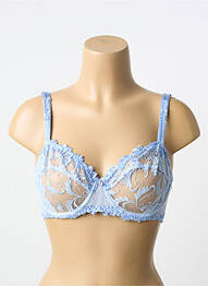 Soutien-gorge légère et transparente haut soutien-gorge emboitant bleu LISE CHARMEL femme
