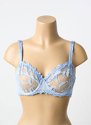 Soutien-gorge légère et transparente haut soutien-gorge emboitant bleu LISE CHARMEL femme
