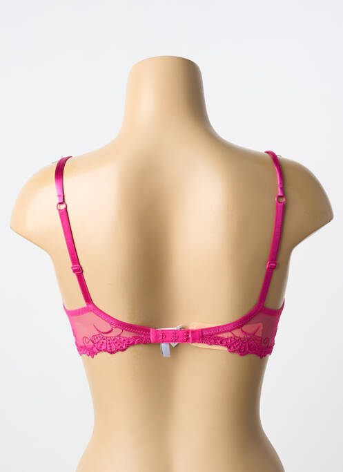 Soutien-gorge légère et transparente haut soutien-gorge emboitant rose LISE CHARMEL femme