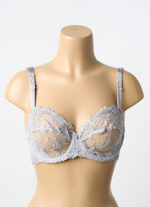 Soutien-gorge légère et transparente haut soutien-gorge emboitant gris LISE CHARMEL femme