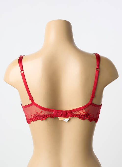 Soutien-gorge légère et transparente haut soutien-gorge emboitant rouge LISE CHARMEL femme