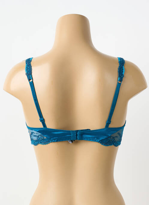 Soutien-gorge effet matière satinée haut soutien-gorge emboitant bleu LISE CHARMEL femme