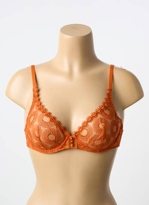 Soutien-gorge légère et transparente haut soutien-gorge emboitant orange SIMONE PERELE femme