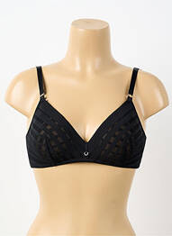 Soutien-gorge sans armature haut soutien-gorge emboitant noir GEMMA DE LOU femme