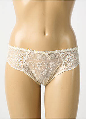 Culotte tissage satiné beige EMPREINTE femme