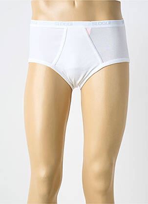 Slip tissage jersey blanc SLOGGI homme