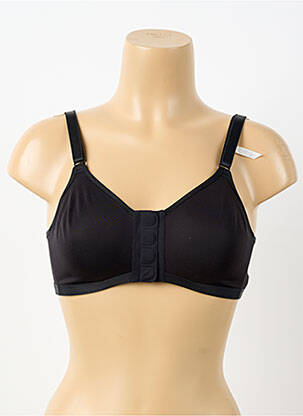 Soutien-gorge effet matière satinée haut soutien-gorge emboitant noir FELINA femme