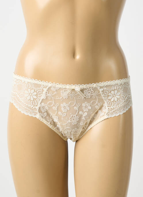 Culotte tissage satiné beige EMPREINTE femme