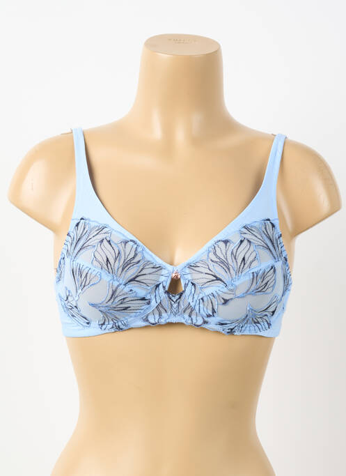 Soutien-gorge sans armature haut soutien-gorge emboitant bleu FLORALE BY TRIUMPH femme