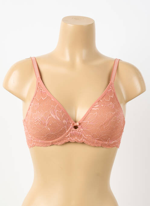Soutien-gorge légère et transparente haut soutien-gorge emboitant rose TRIUMPH femme