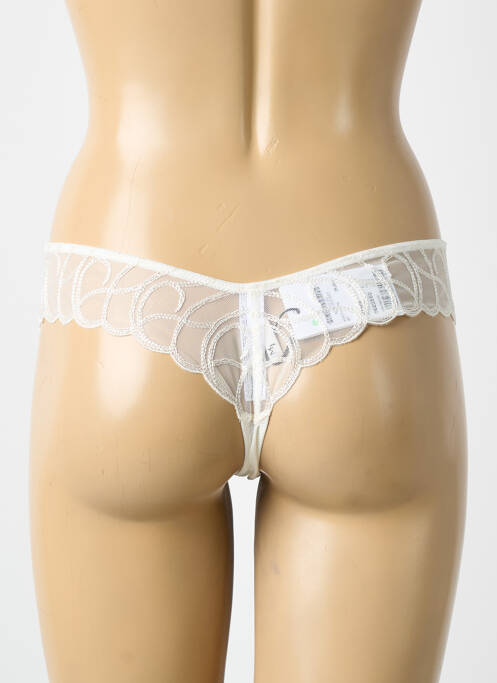 Tanga tissage satiné beige MARIE JO femme