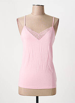 Top coupe cintrée fines bretelles rose TRIUMPH femme