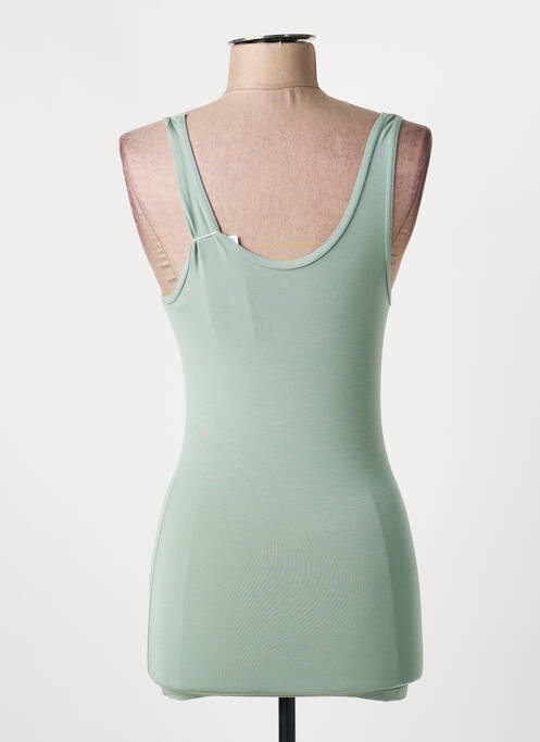 Top coupe cintrée fines bretelles vert TRIUMPH femme