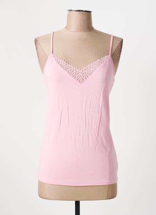 Top coupe cintrée fines bretelles rose TRIUMPH femme