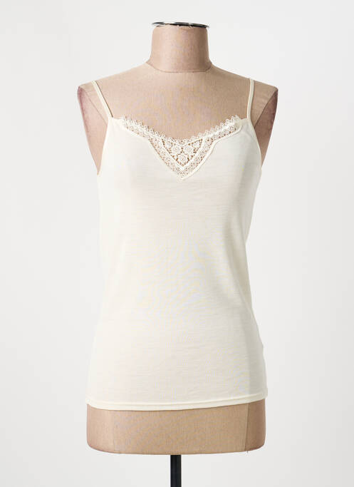Top col carré fines bretelles beige ARMOR LUX femme