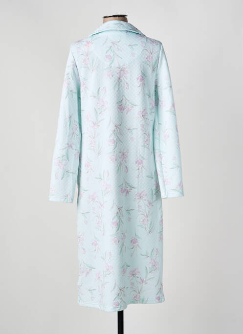 Robe de chambre col chemisier vert RINGELLA femme