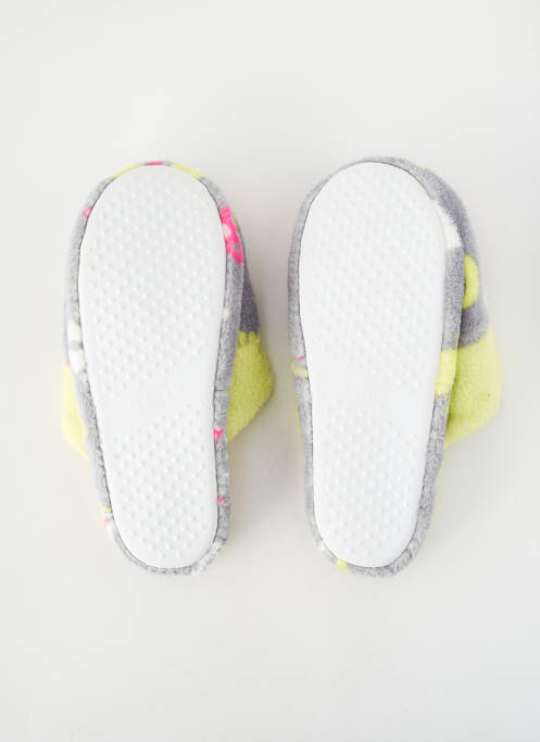 Chaussons/pantoufles bout rond talon plat jusqu'à 3cm gris MASSANA femme
