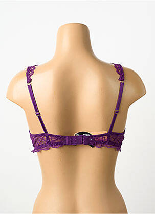 Soutien-gorge effet matière satinée haut soutien-gorge emboitant violet LISE CHARMEL femme
