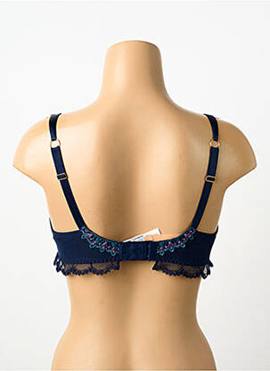 Soutien-gorge effet matière satinée haut soutien-gorge emboitant bleu LISE CHARMEL femme
