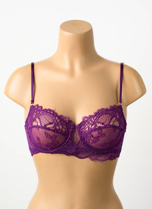 Soutien-gorge légère et transparente haut soutien-gorge emboitant violet LISE CHARMEL femme