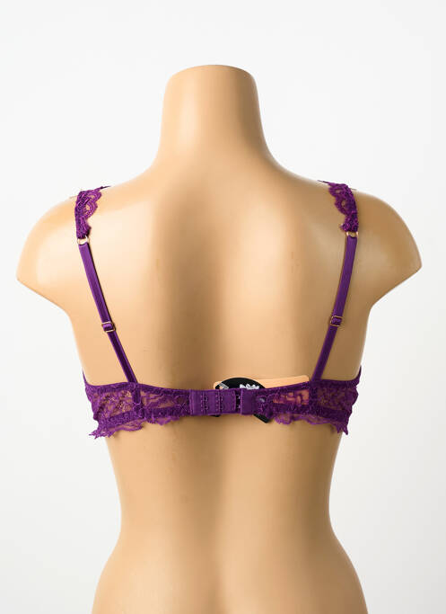Soutien-gorge effet matière satinée haut soutien-gorge emboitant violet LISE CHARMEL femme