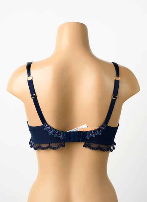 Soutien-gorge effet matière satinée haut soutien-gorge emboitant bleu LISE CHARMEL femme
