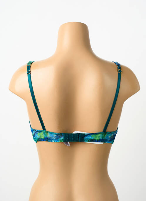 Soutien-gorge effet matière satinée haut soutien-gorge emboitant vert LISE CHARMEL femme