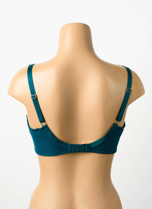 Soutien-gorge effet matière satinée haut soutien-gorge emboitant vert LISE CHARMEL femme