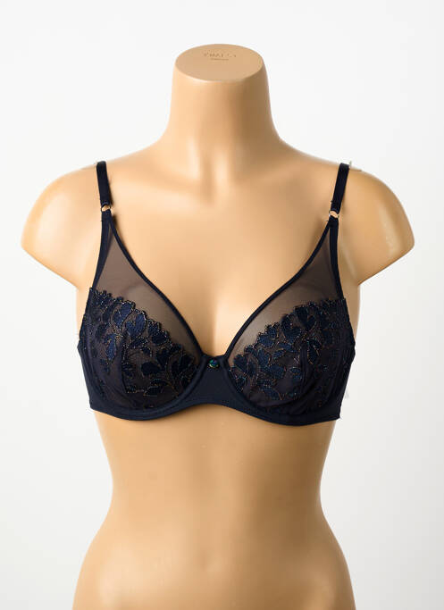 Soutien-gorge effet matière satinée haut soutien-gorge emboitant bleu MARIE JO femme