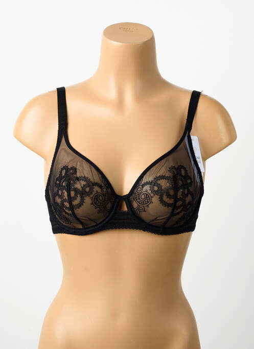 Soutien-gorge tissage dentelle haut soutien-gorge emboitant noir SIMONE PERELE femme
