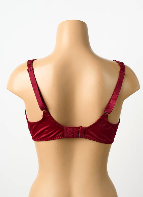 Soutien-gorge effet matière satinée haut soutien-gorge emboitant rouge EMPREINTE femme