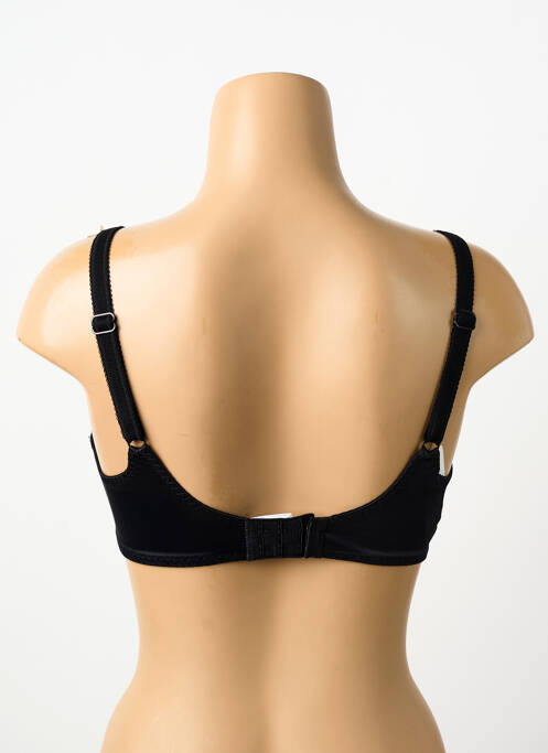 Soutien-gorge effet matière satinée haut soutien-gorge emboitant noir EMPREINTE femme