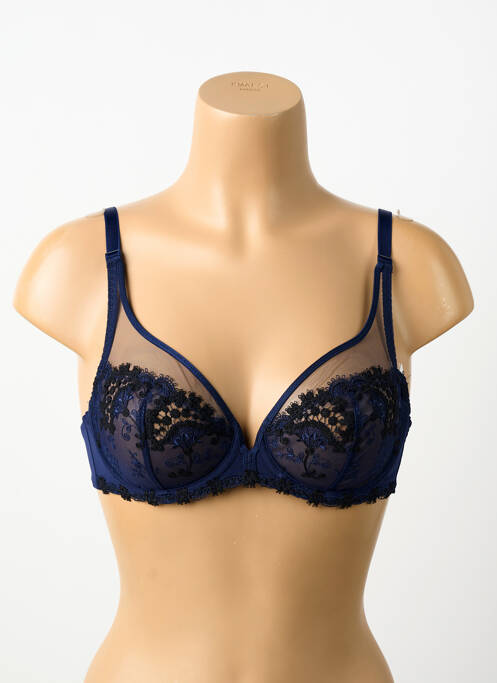 Soutien-gorge broderie haut soutien-gorge emboitant bleu SIMONE PERELE femme