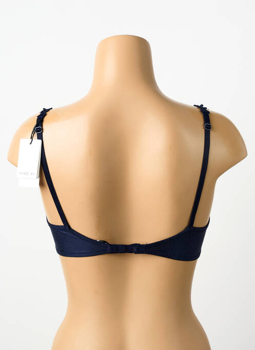 Soutien-gorge effet matière satinée haut soutien-gorge balconnet bleu MARIE JO femme