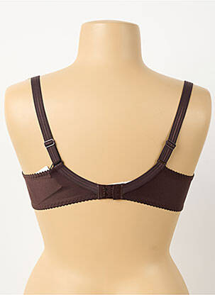 Soutien-gorge effet matière satinée haut soutien-gorge emboitant marron PRIMADONNA femme