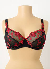 Soutien-gorge sans armature haut soutien-gorge emboitant noir ÉPRISE femme
