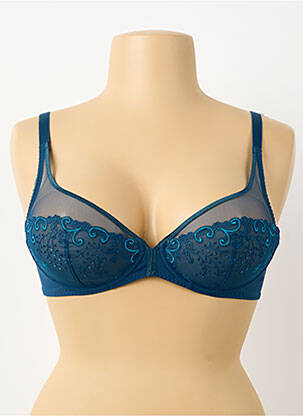 Soutien-gorge broderie haut soutien-gorge emboitant vert SIMONE PERELE femme