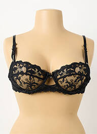 Soutien-gorge bretelle multi position haut soutien-gorge balconnet noir LISE CHARMEL femme